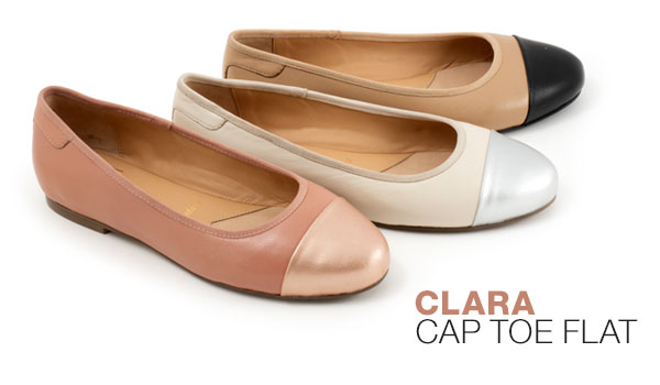 EClara Cap Toe Flat