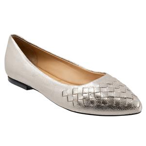 Estee Woven Silver Embossed