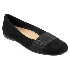 Samantha Black Suede Croco